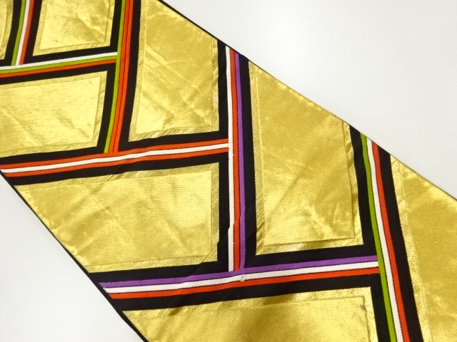 JAPANESE FUKURO OBI / WOVEN HIGAKI PATTERN